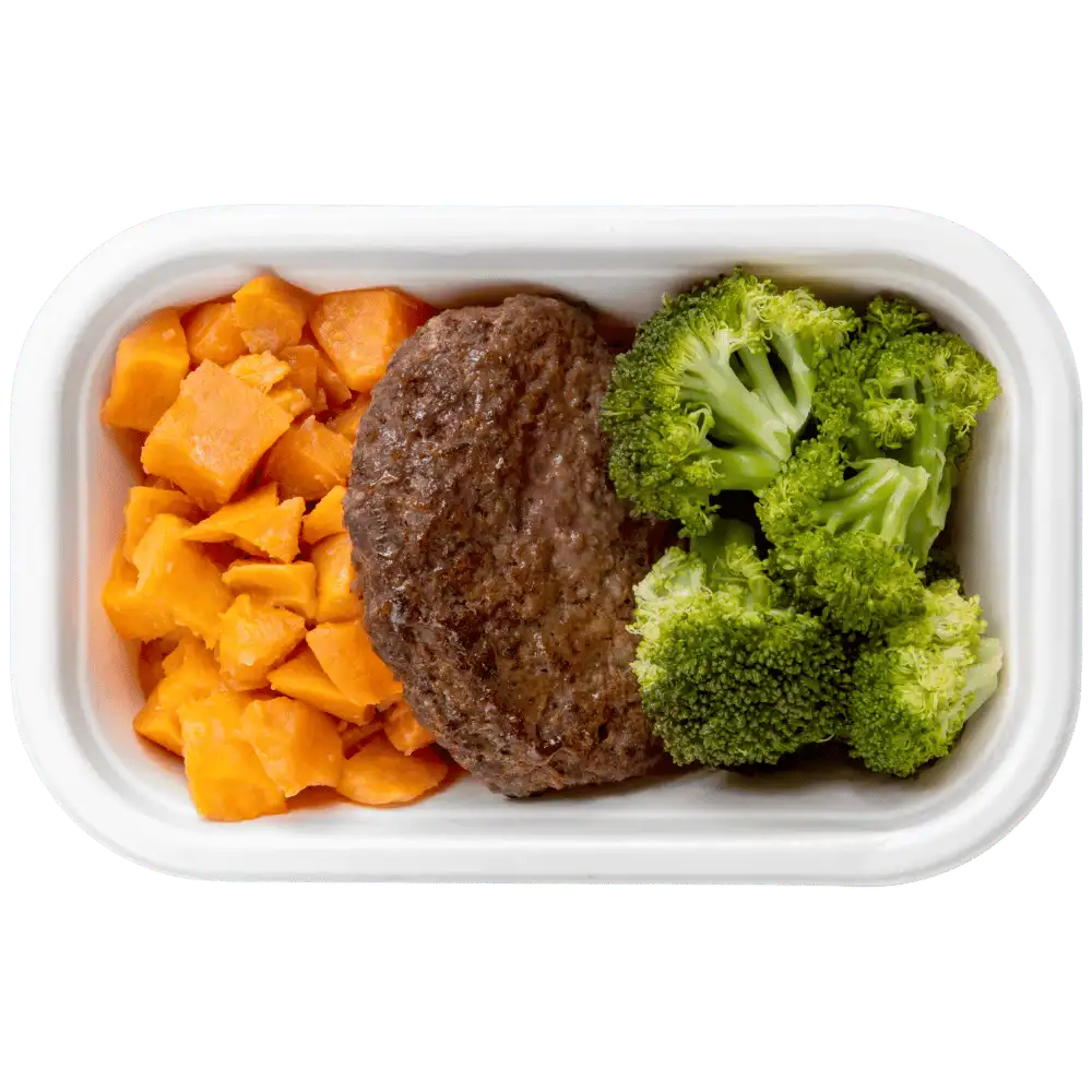 Spiermassa - Magere Runder Burger - Zoete Aardappel - Broccoli thumbnail 3