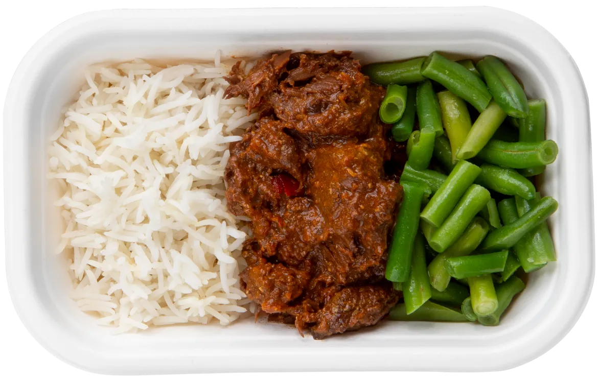 Vegan Rendang - Kokos Rijst – Sperziebonen